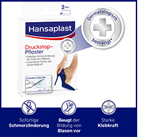 HANSAPLAST Tope de presión transparente, almohadilla protectora, 2 uds