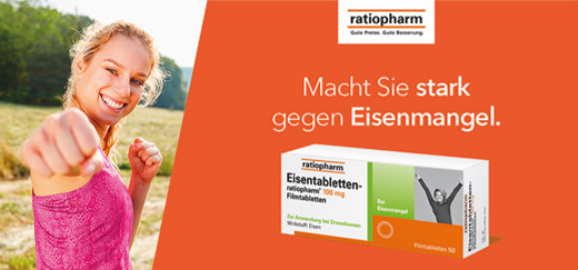 EISENTABLETTEN-ratiopharm 100 mg comprimidos recubiertos con película, 100 uds