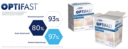 OPTIFAST Bebida Fresa en polvo, 8X55 g