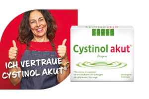 CYSTINOL grageas agudas, 100 unidades
