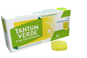 TANTUM VERDE Pastilla de 3 mg con sabor a limón, 20 uds