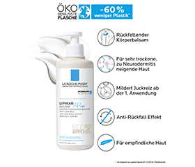 ROCHE-POSAY Lipikar Baume AP+ M Eco botella, 400 ml