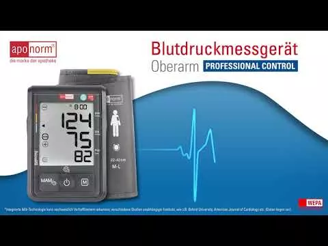 Vídeo sobre aponorm® Professional Control tensiómetro de brazo, 1 pieza