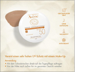 AVENE Crema solar compacta SPF 50 arena, 10 g