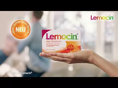 Vídeo sobre Lemocin® para dolores de garganta, sabor naranja, 24 piezas