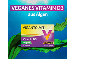 VIGANTOLVIT 2000 U.I. Vitamina D3 vegana cápsulas blandas, 120 uds