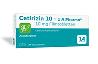 CETIRIZIN 10-1A Pharma comprimidos recubiertos con película, 7 uds
