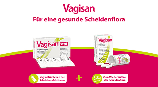 VAGISAN sept supositorios vaginales con povidona yodada, 5 uds