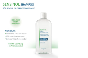 DUCRAY SENSINOL Champú con Physio Skin Protection, 400 ml