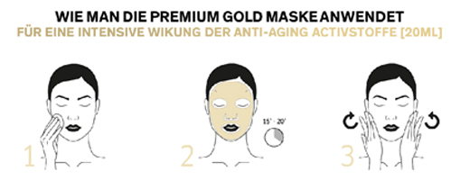 LIERAC Mascarilla Premium Perfeccionadora de Oro en Tela, 1X20 ml