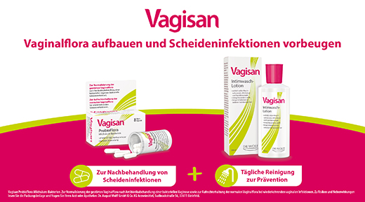 VAGISAN ProbioFlora Ácido Láctico Bacterias Cápsulas Vaginales, 8 uds