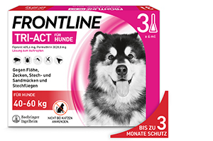 FRONTLINE Tri-Act Solución en gotas para perros de 40-60 kg, 3 uds