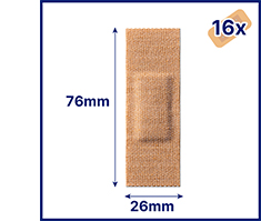 HANSAPLAST tiras de yeso impermeables extra robustas, 16 uds