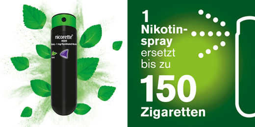 NICORETTE Spray de menta 1 mg/espray puff, 2 uds