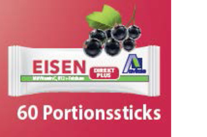 EISEN DIREKT más vitamina C+ácido fólico+B12 en polvo, 60 uds