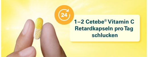 CETEBE Cápsulas de liberación lenta de vitamina C 500 mg, 30 uds