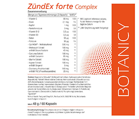 ZÜNDEX forte Complex con OptiMSM Cápsulas, 60 Cápsulas