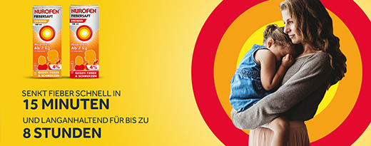 NUROFEN Zumo Junior Fiebre y Dolor Fresa 40 mg/ml, 100 ml