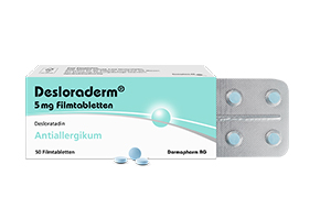 DESLORADERM 5 mg comprimidos recubiertos con película, 100 uds