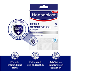 HANSAPLAST Apósito Ultra Sensible 8x10 cm XXL, 5 uds
