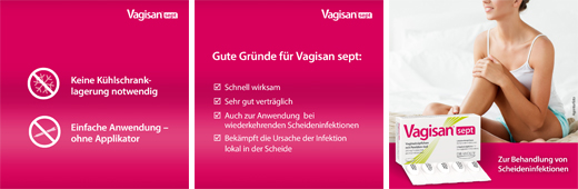 VAGISAN sept supositorios vaginales con povidona yodada, 5 uds