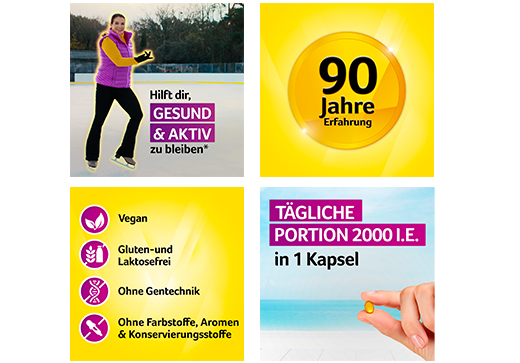 VIGANTOLVIT 2000 U.I. Vitamina D3 vegana cápsulas blandas, 120 uds