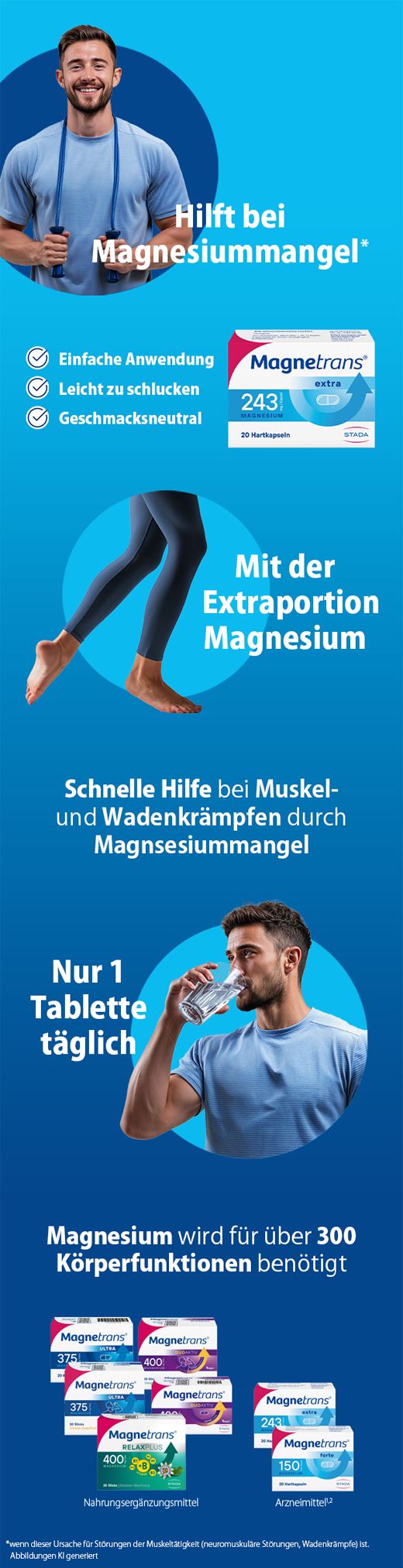 MAGNETRANS extra 243 mg cápsulas duras, 50 uds