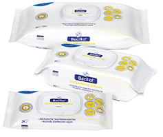 BACILLOL Paquete de flujo de 30 pañuelos sensibles, 80 unidades