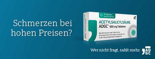 ACETYLSALICYLSÄURE ADGC 500 mg comprimidos, 30 uds
