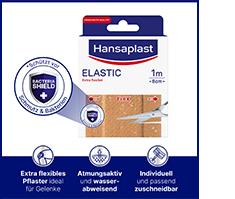 HANSAPLAST Esparadrapo elástico 8 cmx1 m, 1 ud