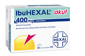 IBUHEXAL agudo 400 comprimidos recubiertos con película, 50 uds