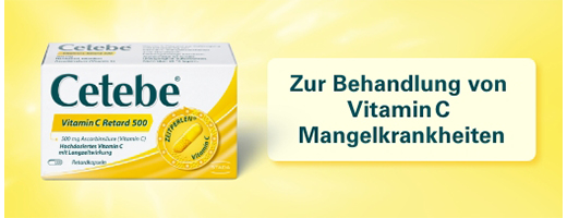 CETEBE Cápsulas de liberación lenta de vitamina C 500 mg, 30 uds