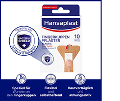 HANSAPLAST Tiritas elásticas para los dedos, 10 unidades