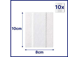HANSAPLAST Esparadrapo sensible hipoalergénico 8 cmx1 m, 1 ud