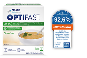 OPTIFAST Sopa de Verduras en Polvo, 8X55 g