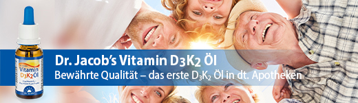 VITAMIN Aceite D3K2 gotas Dr.Jacob's, 20 ml
