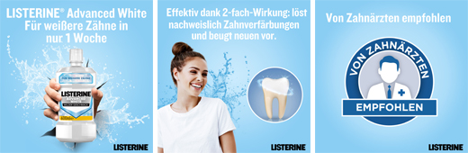 LISTERINE Mundspülung blanco avanzado, 600 ml