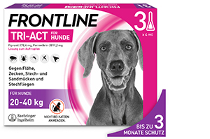 FRONTLINE Tri-Act Solución gota a gota para perros de 20-40 kg, 3 uds