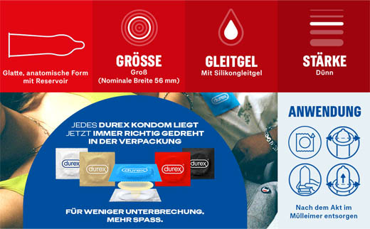 DUREX Preservativos clásicos sensibles, 20 unidades