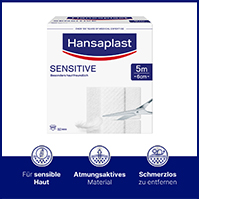 HANSAPLAST Rollo de yeso sensible 6 cmx5 m, 1 ud