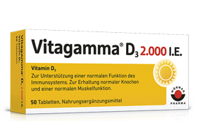 VITAGAMMA D3 2.000 U.I. vitamina D3 NEM comprimidos, 100 uds