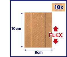 HANSAPLAST Esparadrapo elástico 8 cmx1 m, 1 ud