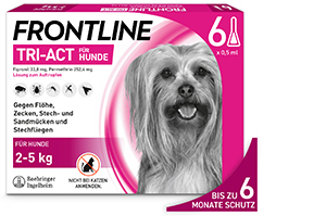 FRONTLINE Tri-Act Solución en gotas para perros de 2-5 kg, 6 uds