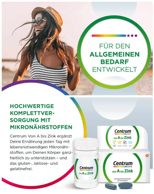 CENTRUM A-Zinc comprimidos, 30 uds