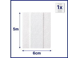 HANSAPLAST Rollo de yeso sensible 6 cmx5 m, 1 ud