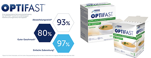 OPTIFAST Sopa de Verduras en Polvo, 8X55 g