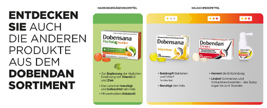 DOBENSANA Pasta de Miel de Hierbas Vit.C & Pastilla de Zinc, 16 uds