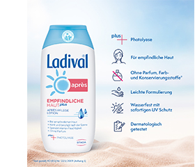 LADIVAL Loción Apres Piel Sensible Plus, 200 ml