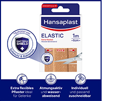 HANSAPLAST Esparadrapo elástico 6 cmx1 m, 1 ud