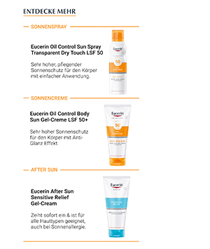 EUCERIN Fluido solar Hydro Protect Rostro LSF 50+, 50 ml